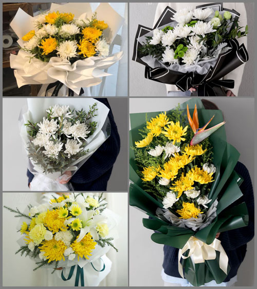 广西来宾象州县水晶乡白事花束代送